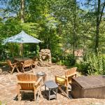 Enjoy our rear yard patio with seating, fire-pit and gas BBQ.