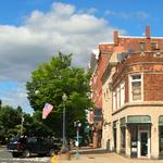 Corner of Center & Main Street shopping district